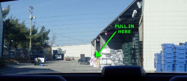 E-waste Pull In area