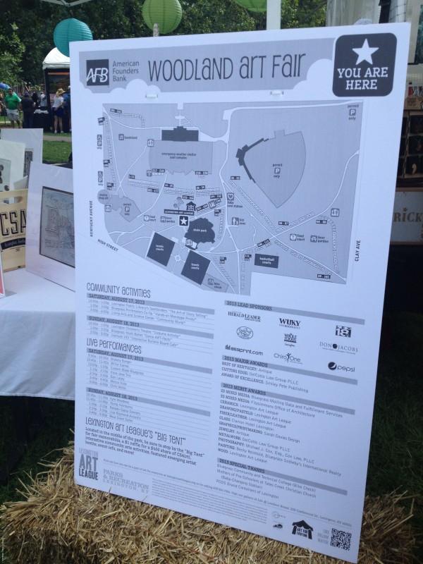 Woodland Art Fair 2013 Map