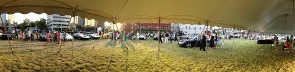 Panorama from under the tent
